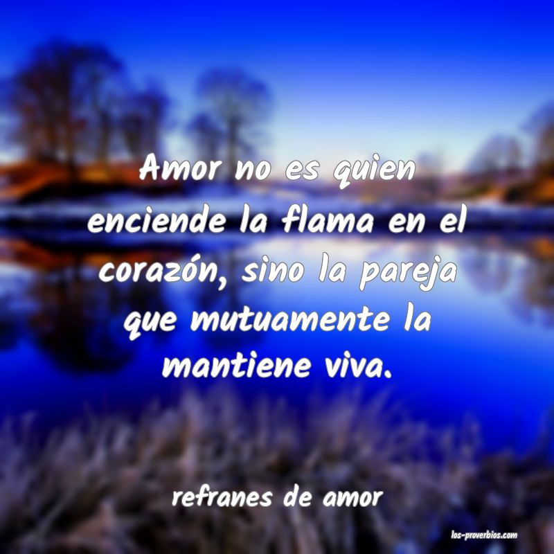 refranes de amor