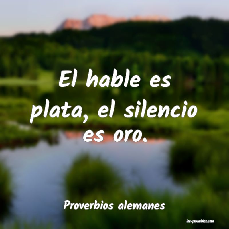 Proverbios alemanes