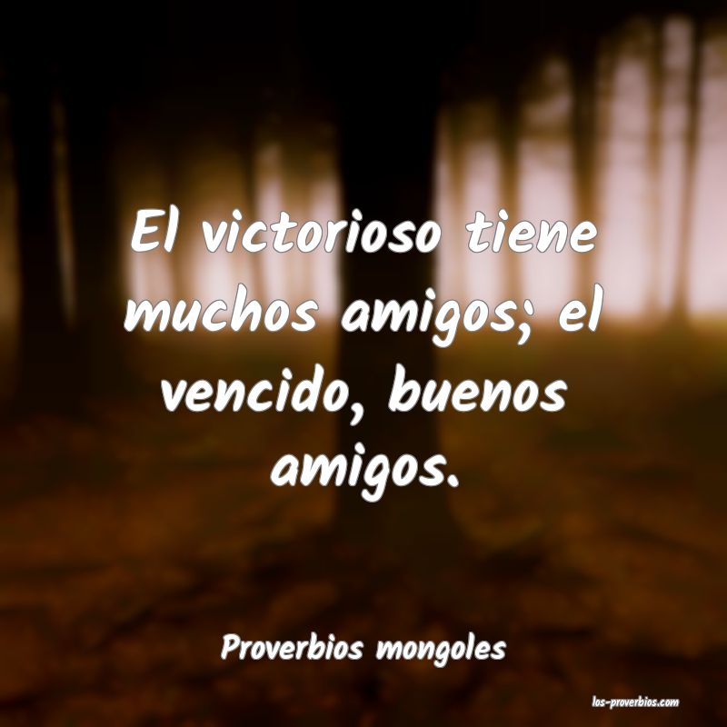 Proverbios mongoles