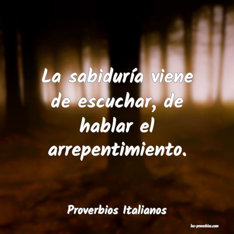 Proverbios Italianos