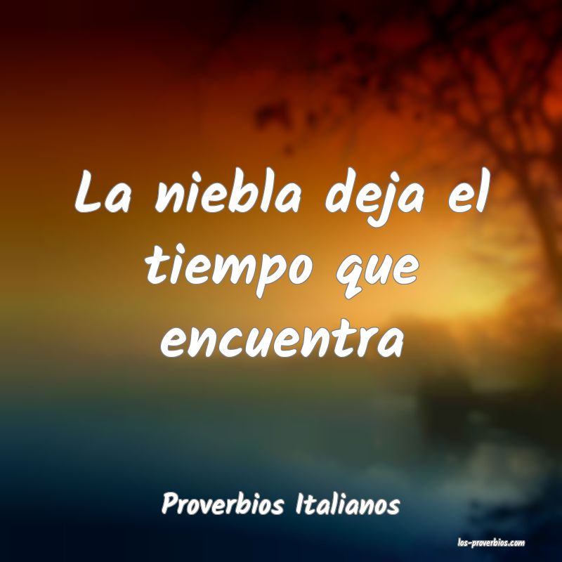 Proverbios Italianos
