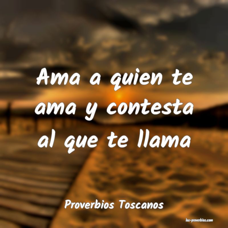 Proverbios Toscanos