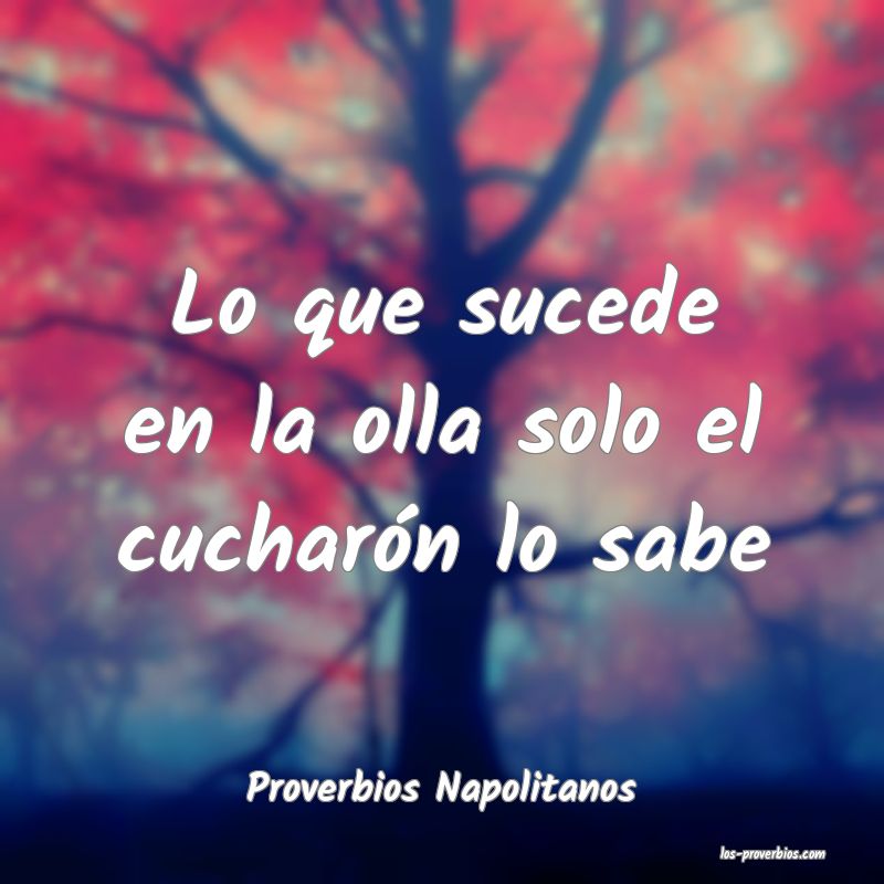 Proverbios Napolitanos