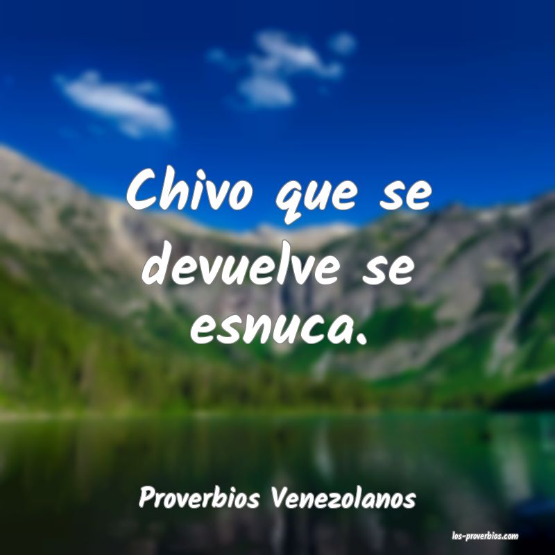 Proverbios Venezolanos