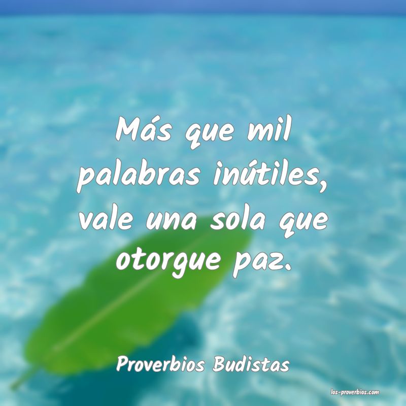 Proverbios Budistas