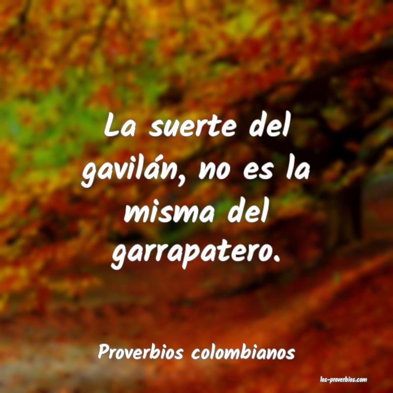 Proverbios colombianos