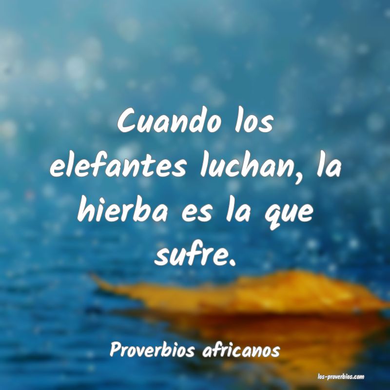 Proverbios africanos