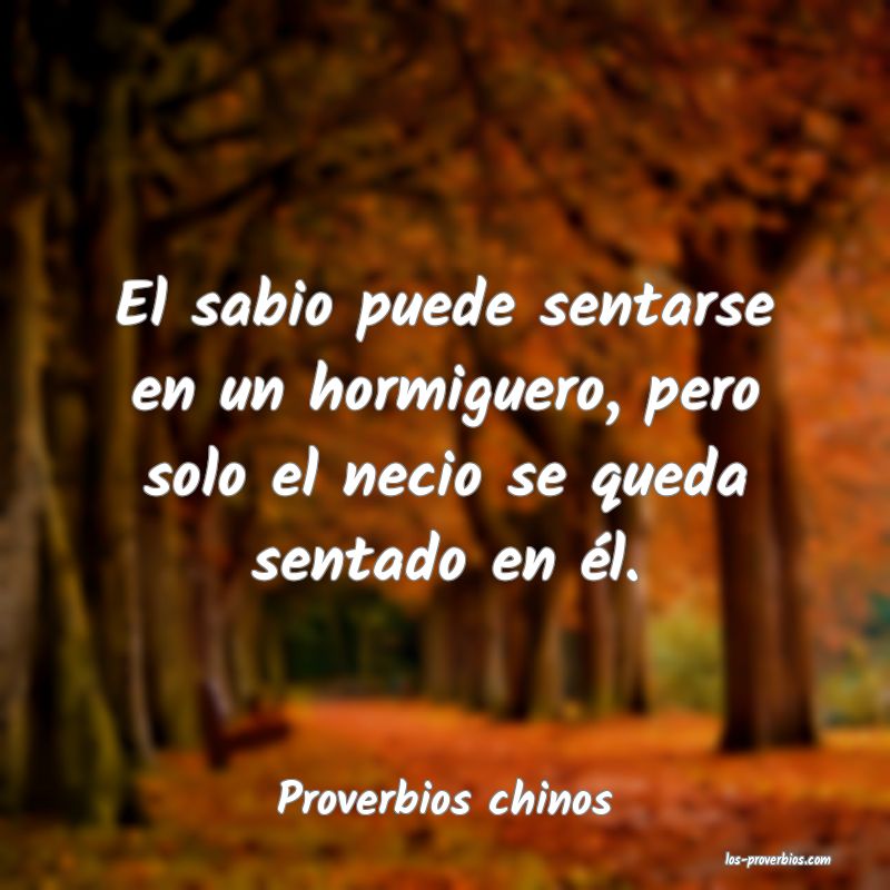Proverbios chinos