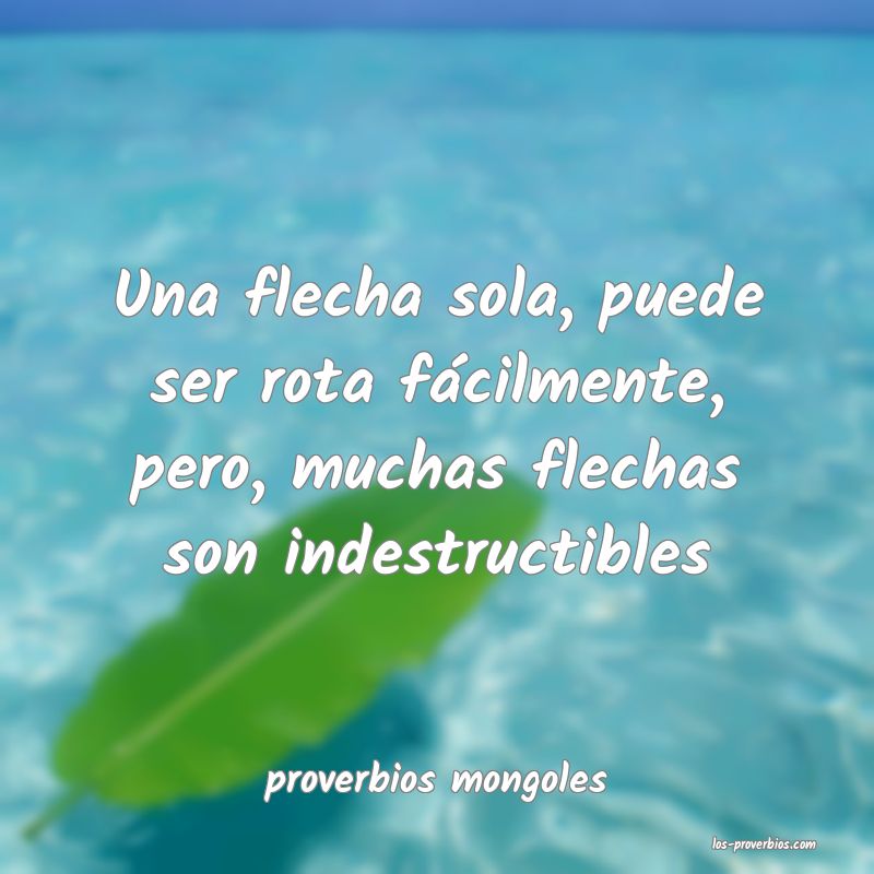 proverbios mongoles