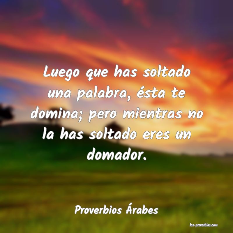 Proverbios Árabes