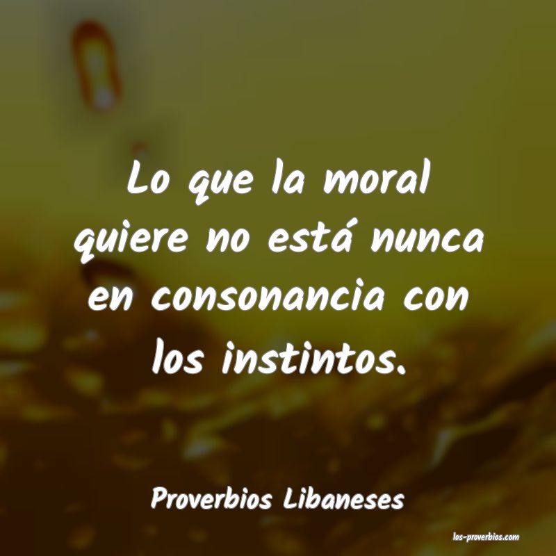 Proverbios Libaneses