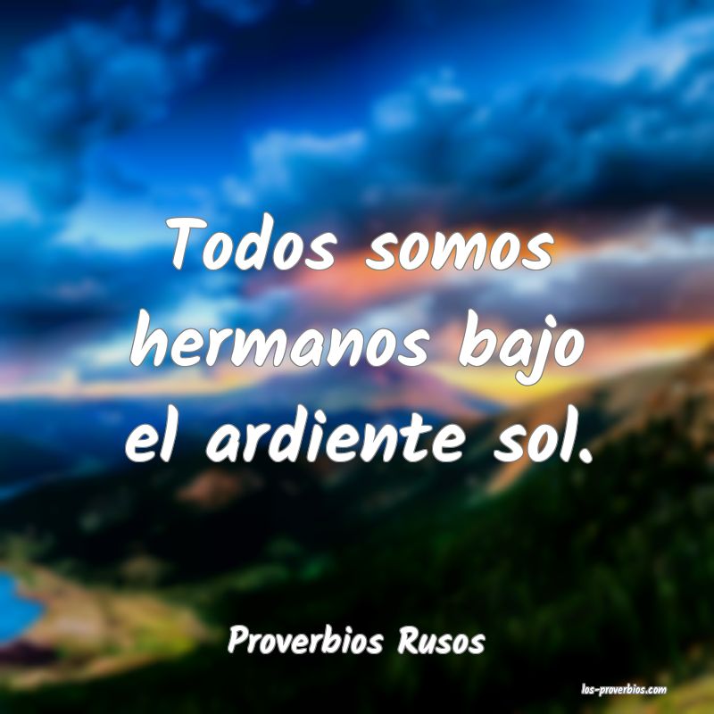 Proverbios Rusos