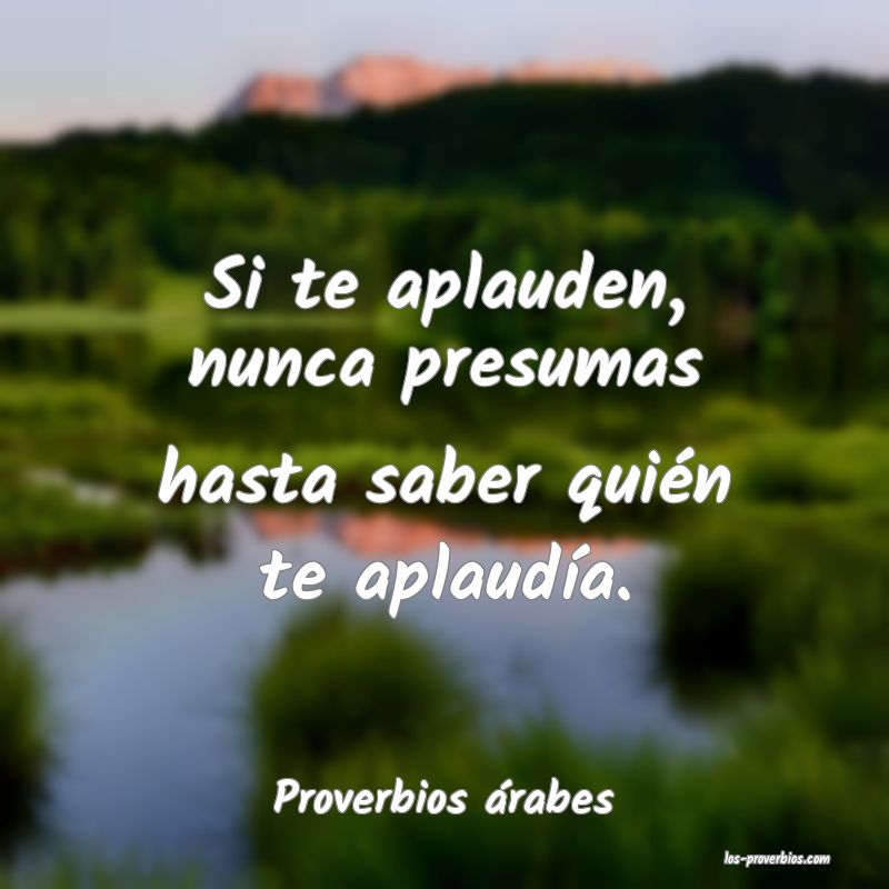 Proverbios árabes
