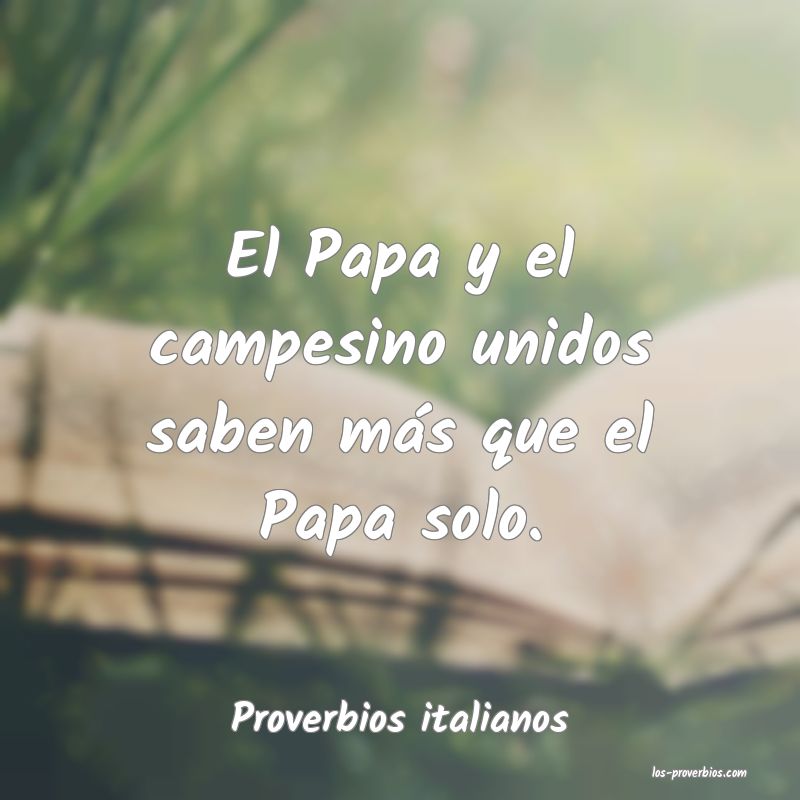 Proverbios italianos
