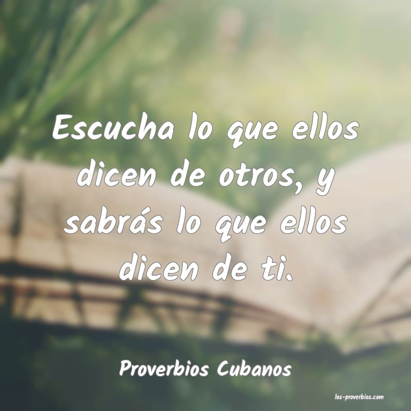 Proverbios Cubanos