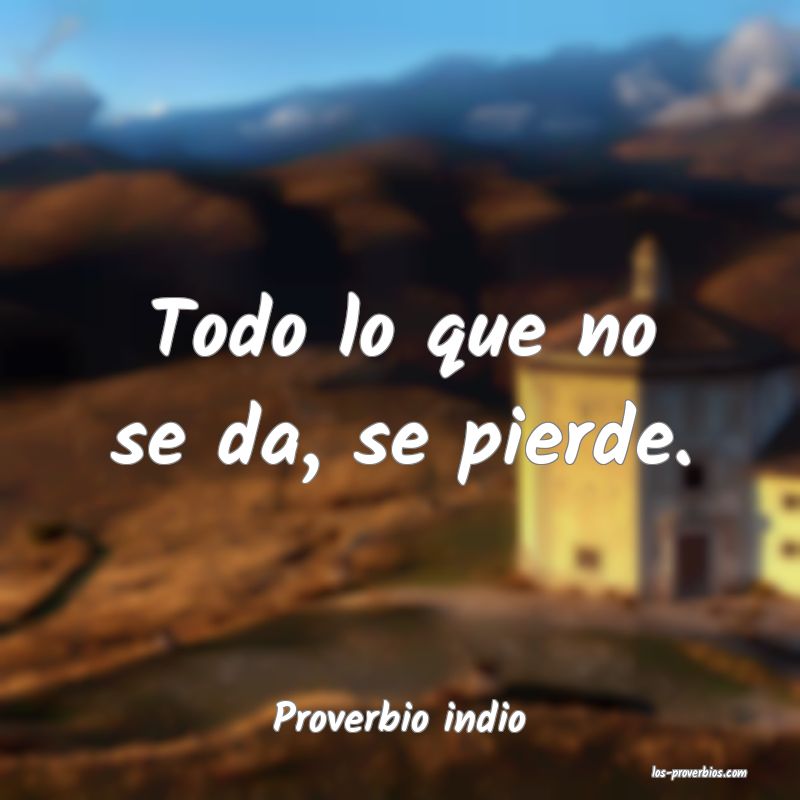 Proverbio indio