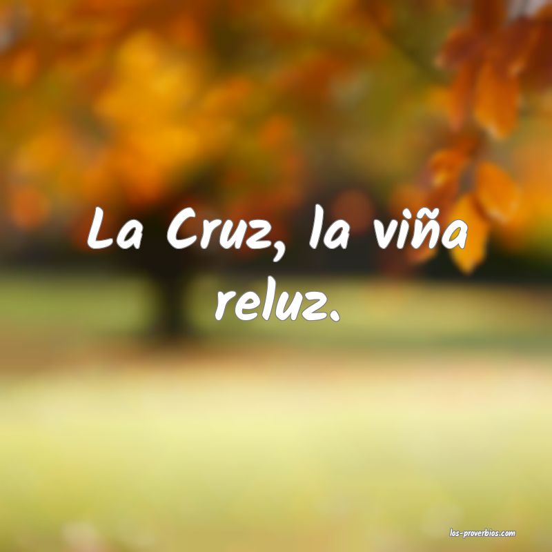 La Cruz, la viña reluz.
