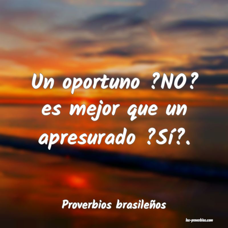 Proverbios brasileños