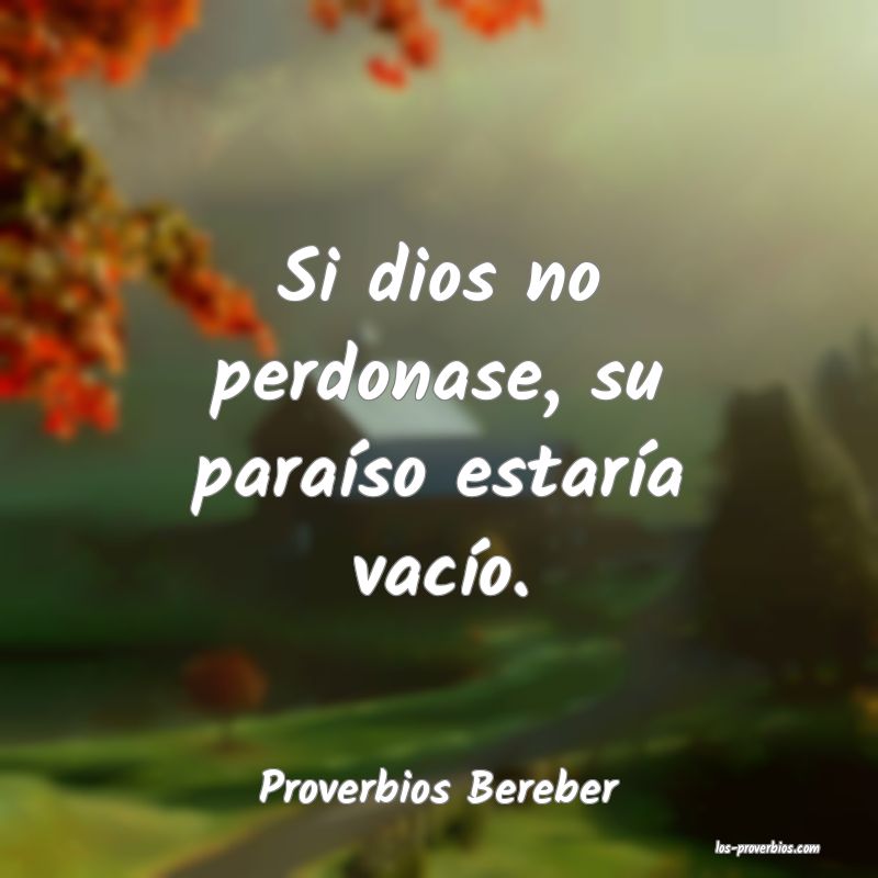 Proverbios Bereber