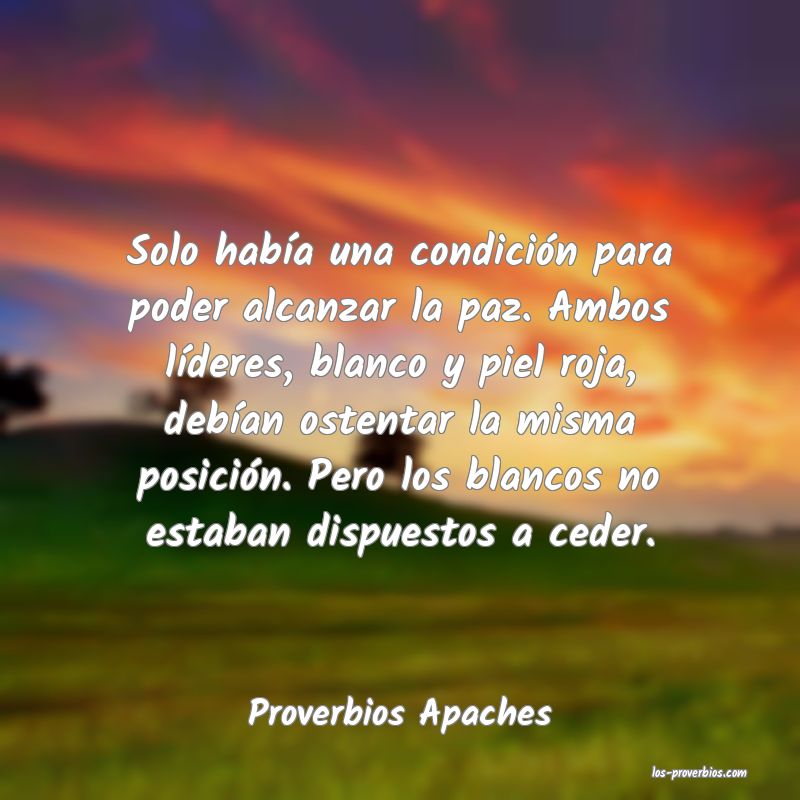 Proverbios Apaches