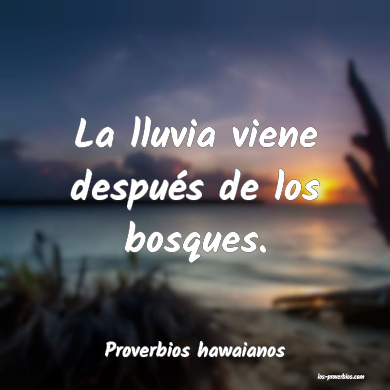 Proverbios hawaianos