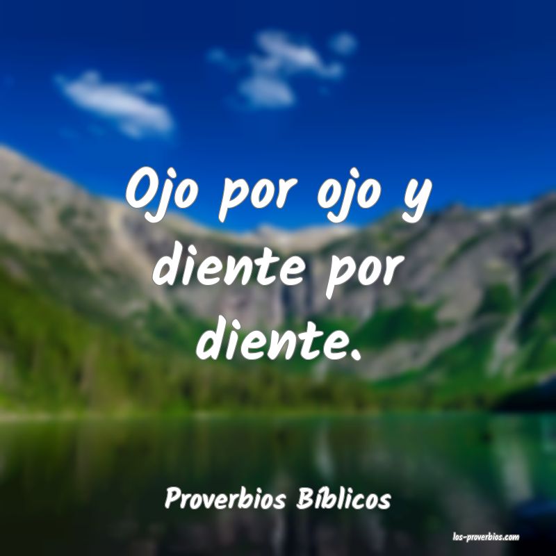 Proverbios Bíblicos