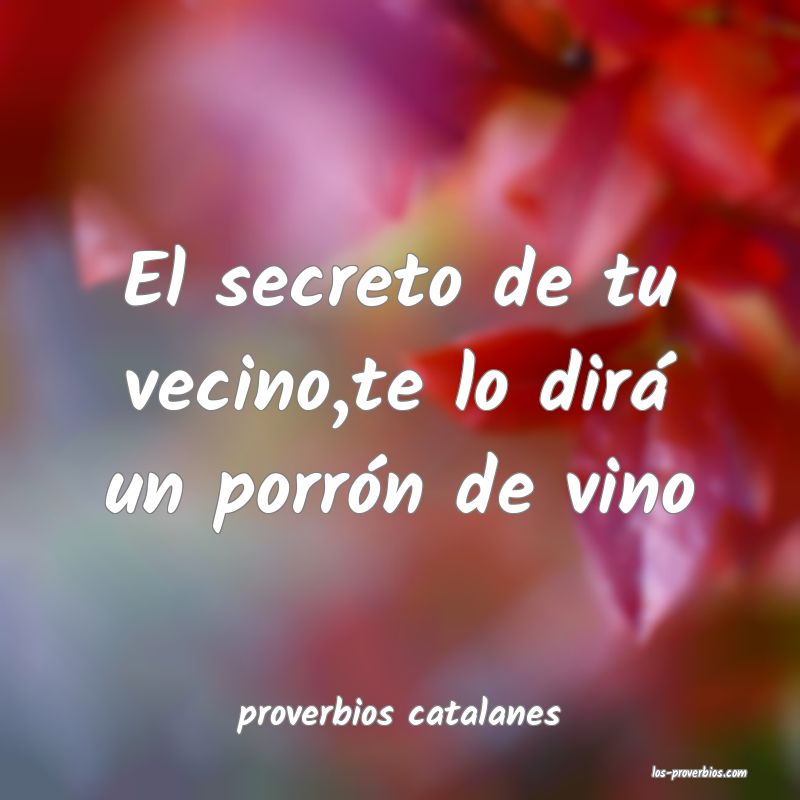 proverbios catalanes