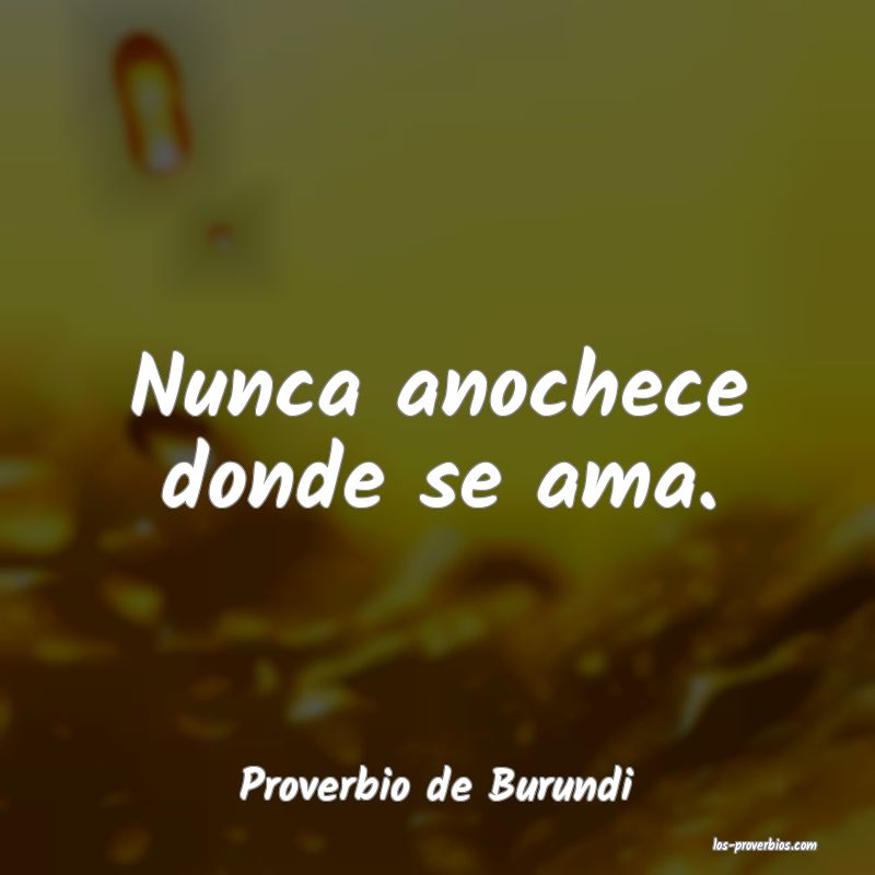 Proverbio de Burundi