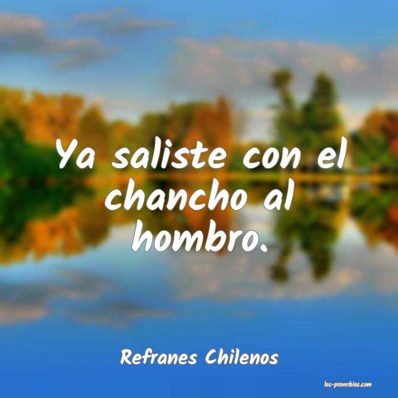Refranes Chilenos