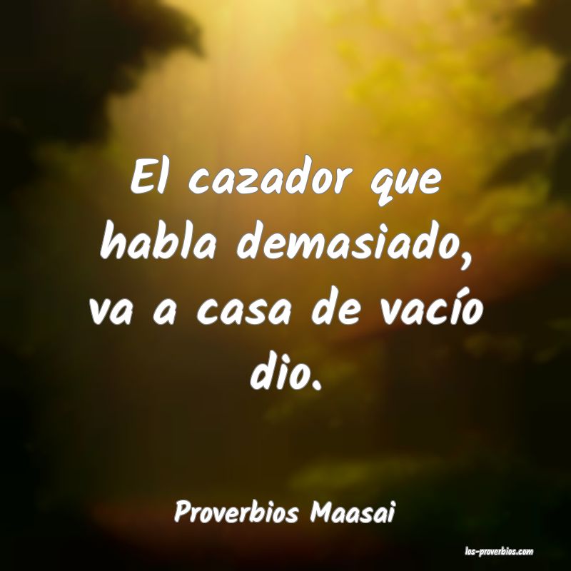 Proverbios Maasai